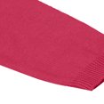 thumbnail image 5 of Fall Saving! HVOBTTY Girls Long Sleeve Open Front Cardigan, Girls Crewneck Cardigan Solid Long Sleeve Button Sweater Uniform Sweaters for Little Girls Hot Pink, 6 Years, 5 of 5