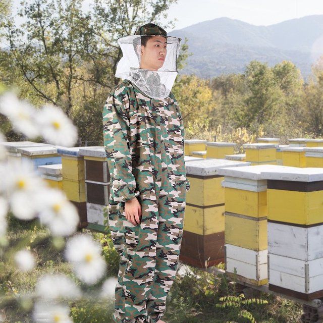 Beekeeping Suit, Practical Round Hat Anti-Bee Suit, Gardem Home XL