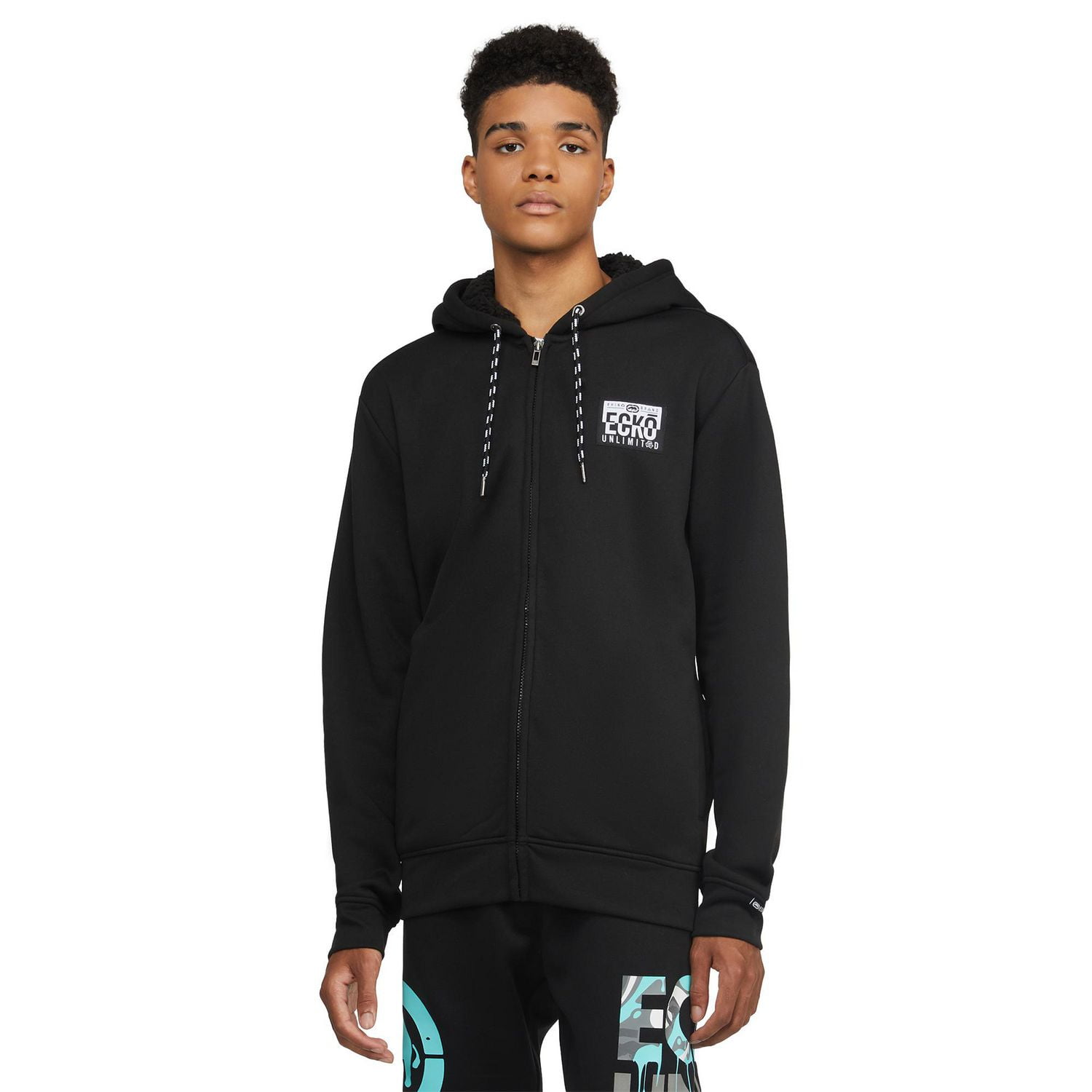 ECKO UNLTD Nomad - Sweat à capuche zippé en Sherpa