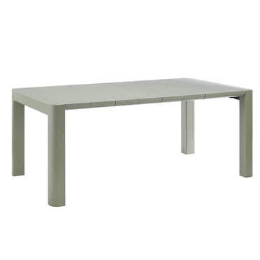 Table de patio rectangulaire Patioflare, 70 pouces, verte