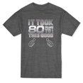 thumbnail image 1 of "It Took 80 Years To Look This Good" Quote Thumbs Up Men's Dark Heather T-shirt, 1 of 1