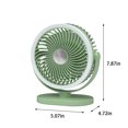 thumbnail image 3 of LSLJS Veilleuse de Bureau Extérieure Ventilateur Rechargeable USB, Éclairage de Bureau pour Maison Dortoir Chambre Petit Ventilateur de Table, Mini Ventilateur, 3 of 7