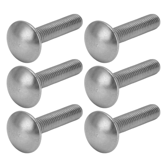 Furniture Bolts, 30Pcs M8x1.25 Screw Bolt Bolts Cup Square Bolt A2 Stainless Steel Cup Square Coarse Thread Carriage Bolts DIN603
