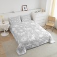 thumbnail image 3 of Erosebridal Bohomian Flower Bedding King Comforter Set, Halloween Bat Down Comforter, Cartoon Theme Decor , Reversible, 3 of 8