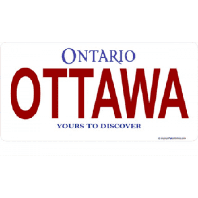 Ontario Ottawa Photo Licence Plaque Libre Personnalisation sur Cette Plaque