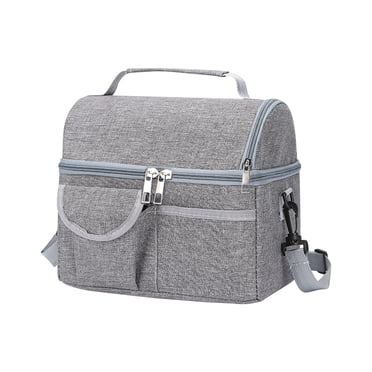Food Storage Bags Insulated Lunch Bag for Women/Men-Reusable Lunch Box for Office Work School Picnic Beach - Leakproof Freezable Bag with Removable Shoulder Strap for Kids/Adult Boys Lunch Bag