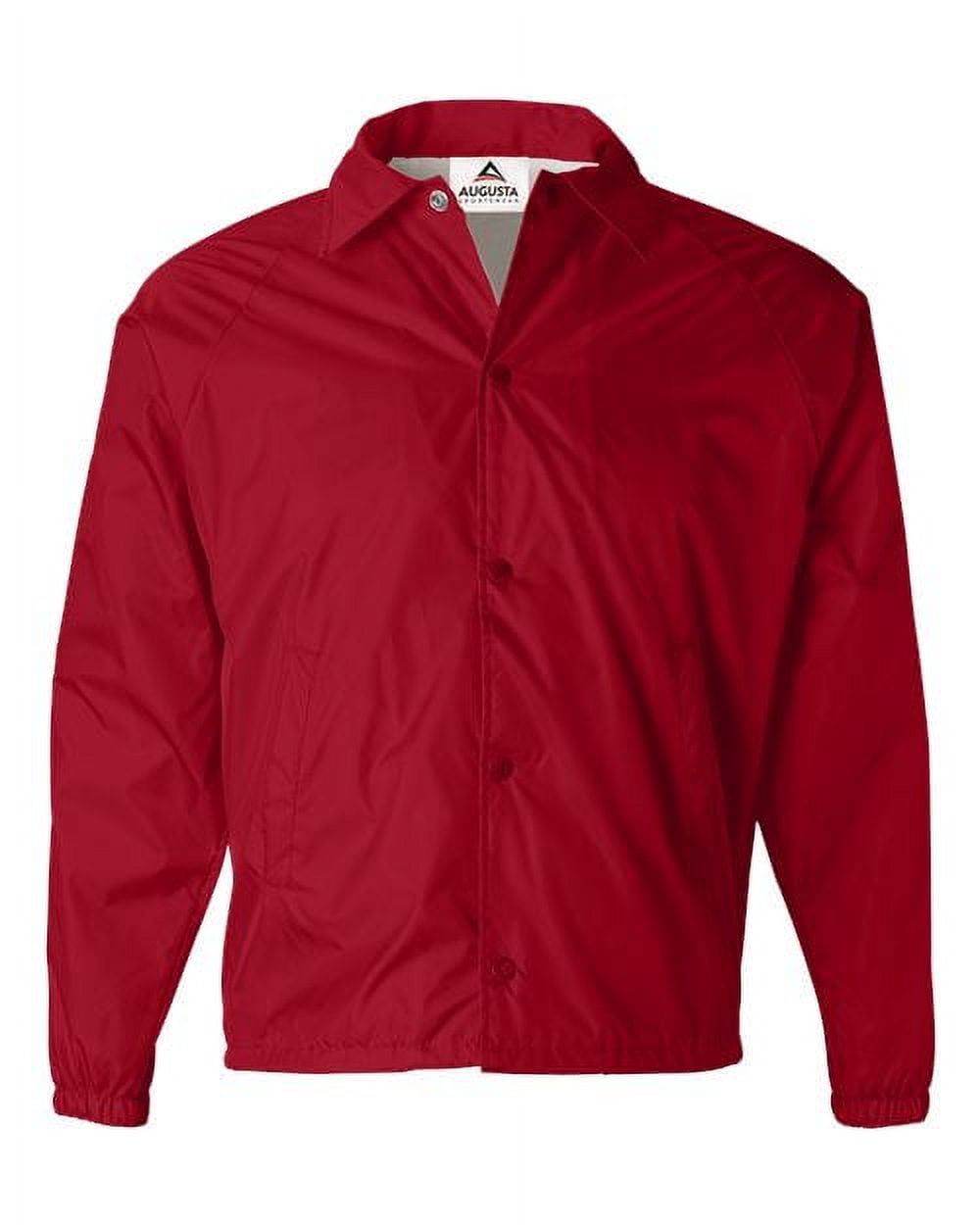 Augusta Sportswear Blouson d'Entraîneur en Nylon pour Hommes/doublé, S, Rouge