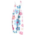 thumbnail image 1 of Pisexur Femmes Summer Casual Combinaisons Dressy Hawaii Imprimé Manches Spaghetti Sangle Réglable Shorts Amples Combinaison avec Poches, 1 of 5