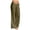 Army Green-wide leg trousers, variant on YFNNUP Womens Linen Pants Wide Legs Elastic Waist Pant Soft Lightweight Lounge Pants for Summer, Elastic Waist Trousers w Pockets Navy XL