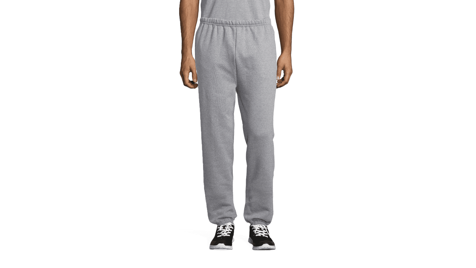 Hanes Mens Sport Ultimate Cotton Fleece Sweatpants With Pockets, M, Light Steel