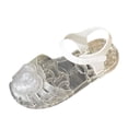 thumbnail image 2 of Jovati Sandales pour Filles, Matériau Jelly avec Empeignes Pailletées, Boucle de Cheville Ajustable, Semelle Antidérapante, Imperméables, Chaussures de Plage Légères pour le Printemps et l'Été, 2 of 10