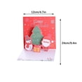 thumbnail image 3 of Nilvkv Christmas Tree Card 3 D Glitter Christmas Tree Greeting Card and Envelope 3 D Christmas Greeting Card Greeting Card Merry Christmas Card Winter Holiday, 3 of 6