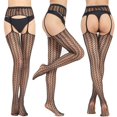 thumbnail image 3 of Womens Stockings Open Butt Design Sheer Tights Pantyhose Fishnet Stocking, 3 of 8