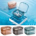 thumbnail image 1 of MTBLYS 3 Layer Denture Box Portable Retainer Case with Filter Denture Bath Cup Mouth Guard Travel Container Soaking Storage for Braces Aligner, 1 of 6