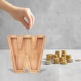 thumbnail image 5 of WRKEKC Clearance Personalized Wooden Name Money Box Wooden Deposit Box Twenty Six English Letters, 5 of 5