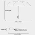 thumbnail image 2 of Maytalsory Easy Hanging Fully Automatic Buckle Umbrella Grab And Go Making Easy To Carry Reflective [white], 2 of 6