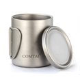 thumbnail image 4 of Double Wall Titanium Water Cup Coffee Tea Mug with Lid for Home Outdoor Camping, 4 of 8