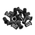 thumbnail image 4 of Unique Bargains Écrous de Rivets M8 Acier au Carbone Zincé Tête Plate Filetée Écrou Noir 20 Pcs, 4 of 7