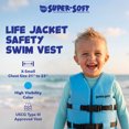 thumbnail image 2 of TRC Recreation Super Soft Child Life Jacket Vest, X Small, Marina Blue, 2 of 8