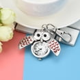 thumbnail image 1 of TopLLC Keychains Fashion Gorgeous Owl Watch Clip Pocket Keychain Key chain, 1 of 8