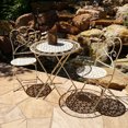 thumbnail image 2 of Modern Home Marseille Ensemble Bistro Pliant 3 Pcs en Fer Vieilli, 2 of 2
