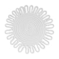 thumbnail image 2 of Nilvkv Woven Insulation Pad Kitchen Flower Shaped Placemat Handmaded Pot Mat Cup Mat Size 7X7 Inches, 2 of 6