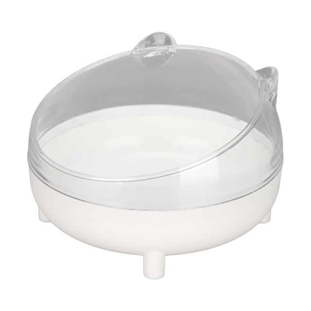 Bol d'Alimentation Incliné pour Animaux, Bol d'Alimentation Confortable pour Nourriture d'Animaux Réduisant le Fardeau sur le Cou Base Stable Bouche Oblique Matériau Sûr pour Petits Animaux pour Intérieur pour Chiot Blanc