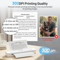 thumbnail image 4 of Phomemo P831 Portable Printer - [Upgrade] 300 DPI Bluetooth Travel Printer Support 8.5x11 US Letter & A4 Regular Copy Paper, Mobile Printer Compatible with Mobile & Laptop for Home Office, 4 of 16