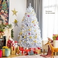 thumbnail image 2 of Costway 7ft White Iridescent Tinsel Artificial?Christmas Tree w/1156 Branch Tips, 2 of 10