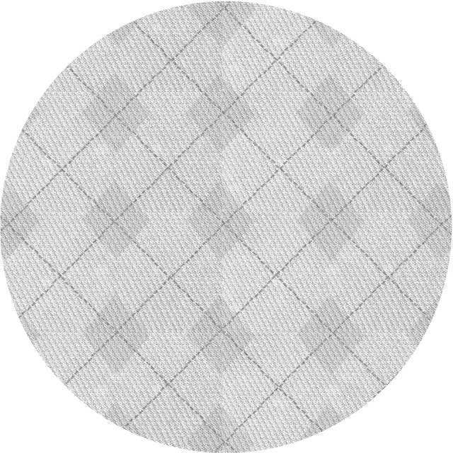 Ahgly Tapis Rond Lavable en Machine Intérieur Transitionnel Gris Nuage Gris, 4 Pieds Rond
