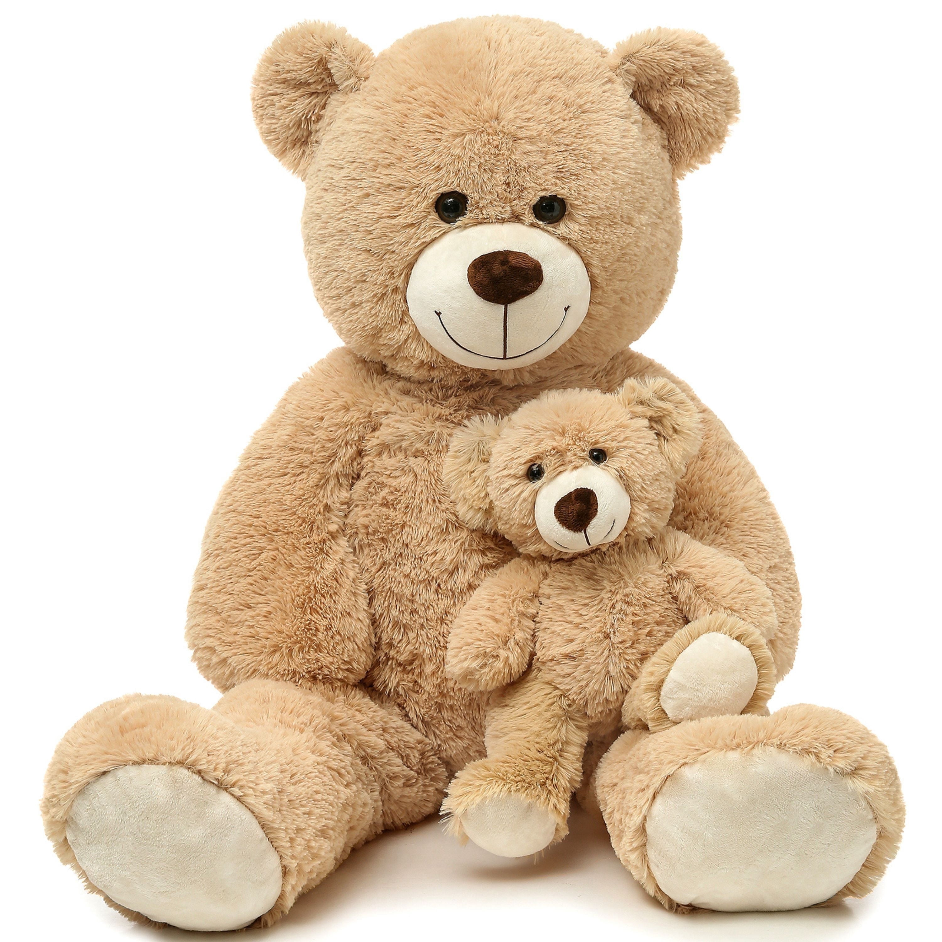 Tezituor Giant Teddy Bear Stuffed Animal 39" Mommy and Baby Teddy Bear Plush Toy