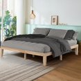 thumbnail image 3 of Giantex 14" Solid Wood Platform Bed Frame, Mattress Foundation, No Box Spring Needed, Easy Assembly, Natural, 3 of 9
