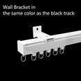 thumbnail image 3 of White Wall Mounting For Curtain Rail Flexible Curtains Wall Mounting Tracks 5 Pieces, 3 of 6