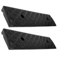 thumbnail image 4 of KAKOWELY 2pcs Rubber Car Curb Ramps Threshold Bridge Tracks Ramps for Driveway Sidewalk,19.69"X5.12"X1.18", 4 of 5