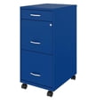 thumbnail image 3 of Pemberly Row Modern 3-Drawers Vertical Blue Metal Filing Cabinet Pre-assembled, 3 of 19