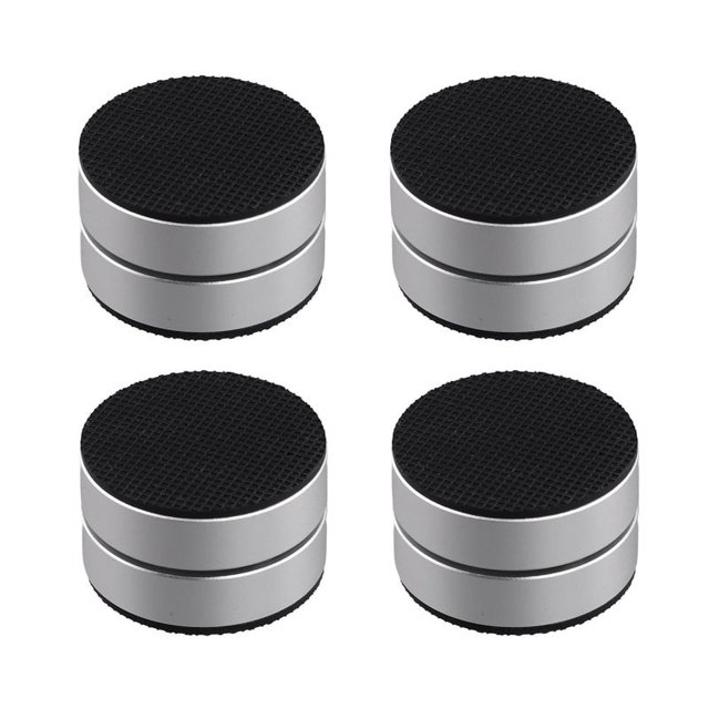 4Pcs Aluminum Alloy Shock-Absorbing Foot Studs, Sound System Foot Pads, 3-Point Steel Ball Support Amplifier Base Feet,A