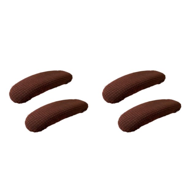 Maytalsory Chair Armrest Covers To And Decorate Made Of Polyester Fibre Easy To Install dark coffee 2Set