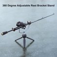 thumbnail image 1 of Fish Pole Holder Strong Load-bearing Adjustable Angle Support Rod Metal Vertical Folding Ice Fishing Rod Holder Angling Tools, 1 of 7