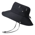 thumbnail image 2 of Harpily Mens Summer Outdoor Sun Protection Breathable Fisherman Cap Foldable Bucket Hat, 2 of 4