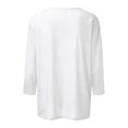 thumbnail image 5 of Elvqul T-Shirts pour Femmes Grande Taille à Imprimé Col Ras du Cou T-Shirts Manches 3/4 Mode Vert Saint-Patrick Jolis Hauts pour Femmes, 5 of 5