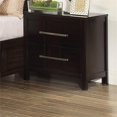 thumbnail image 2 of Bowery Hill 2 Drawers Transitional Solid Wood Nightstand in Espresso, 2 of 4