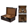 thumbnail image 4 of lionlar Single Watch Box Bangles Watch Display Case for Dressing Room Travel Bedroom Brown, 4 of 9