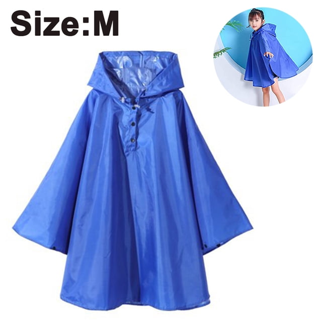 Poncho de Pluie pour Enfants Veste à Capuche Imperméable