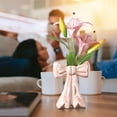 thumbnail image 1 of Bow Ceramic Vase Contemporary Decorative Table Ornament Sculpture for Home Desk Shelf Living Room, 1 of 3