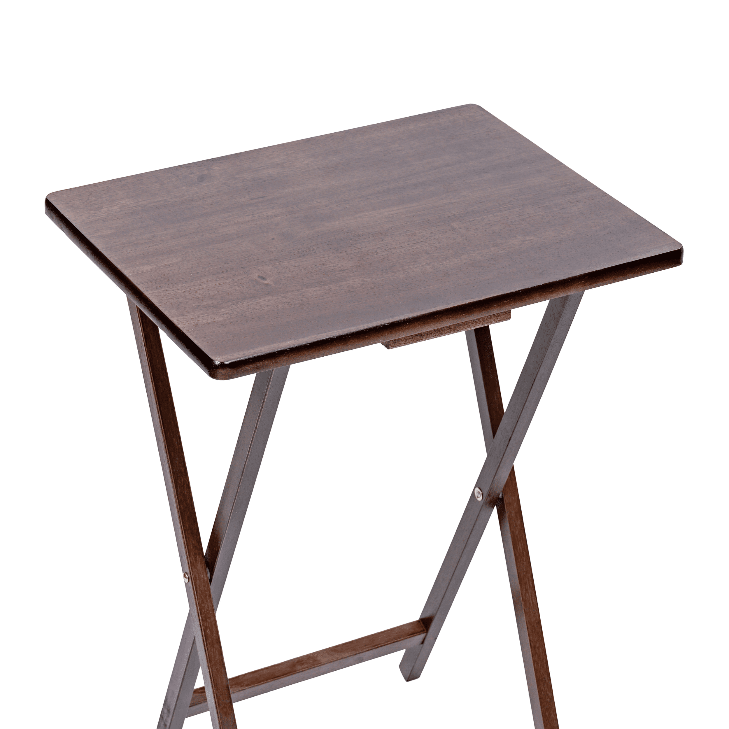 Mainstays Indoor Folding Table Walnut