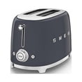 thumbnail image 1 of SMEG 50's Retro Style Aesthetic 2 Slice Toaster in Slate Gray, 1 of 3