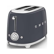 SMEG 50's Retro Style Aesthetic 2 Slice Toaster in Slate Gray
