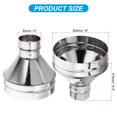 thumbnail image 2 of Unique Bargains 8 Inch to 3 Inch Round Duct Reducer, Galvanized Steel Adapter Pipe Fitting, Silver Tone, 2 of 5