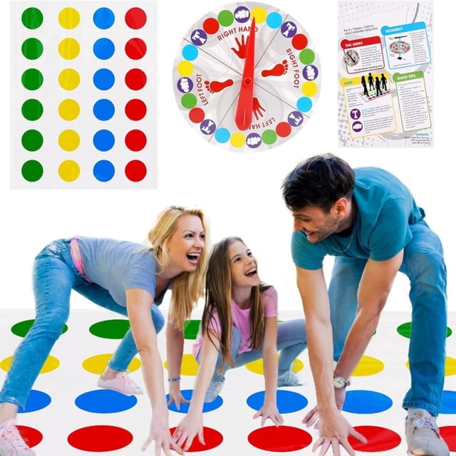 Bamboohart Twister Game Classic Family Board Games for All Ages Fun & Interactive Twister
