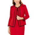 thumbnail image 1 of Kasper Womens Red Suit Wear to Work Jacket Size 4P - All, 1 of 1